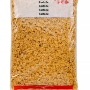 Sysco Classic Farfalle Pasta, Professional Catering Ingredient, 5kg Bulk Pack