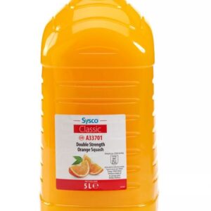 Sysco Classic Double Strength Orange Squash 5 Litres