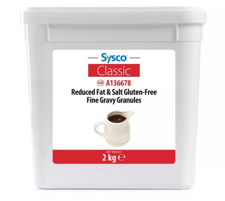 Sysco Classic Reduced Fat & Salt Gluten-Free Fine Gravy Granules 2kg ...