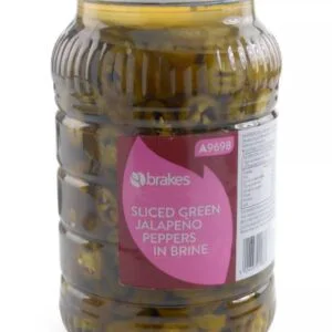 Brakes Sliced Green Jalapeno 3kg Large Catering Pack