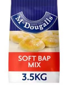 McDougalls Soft Bap Bread Mix - 1x3.5kg