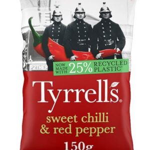 Tyrrells Sweet Chilli and Red Pepper Crisps 40 g (Pack of 24)