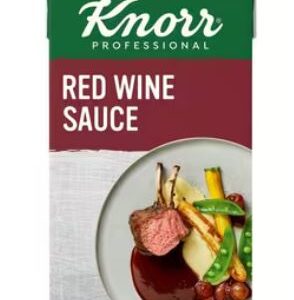 Knorr Professional Garde D'Or Red Wine Vegetarian Sauce, Gluten Free, Ready-to-Use Cooking Sauce, 1L Carton