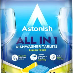 Astonish All in 1 Dishwasher Tablets Lemon Fresh 42x18g Tablets(4 Packs)