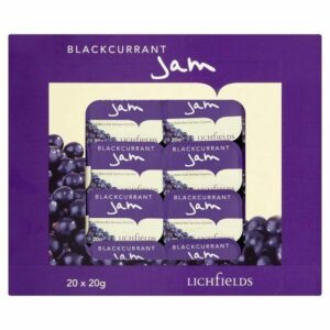 Lichfields BLACKCURRANT Jam Individual Portions - 20g (100)