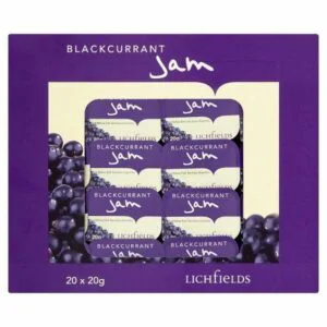 Lichfields Blackcurrant Jam Individual Portions - 20g (100)