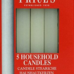 Prices Household Candles 5 hours Burning Time- 3 Boxes of 5 Candles