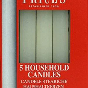 Prices Household Candles 5 hours Burning Time- 3 Boxes of 5 Candles