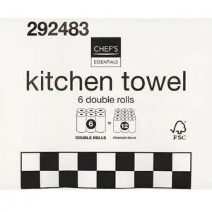 Chef's Essentials Kitchen Towel - 6 Double Rolls