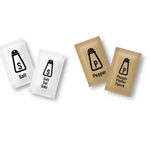 Salt Sachets (100) & Pepper Sachets (100)