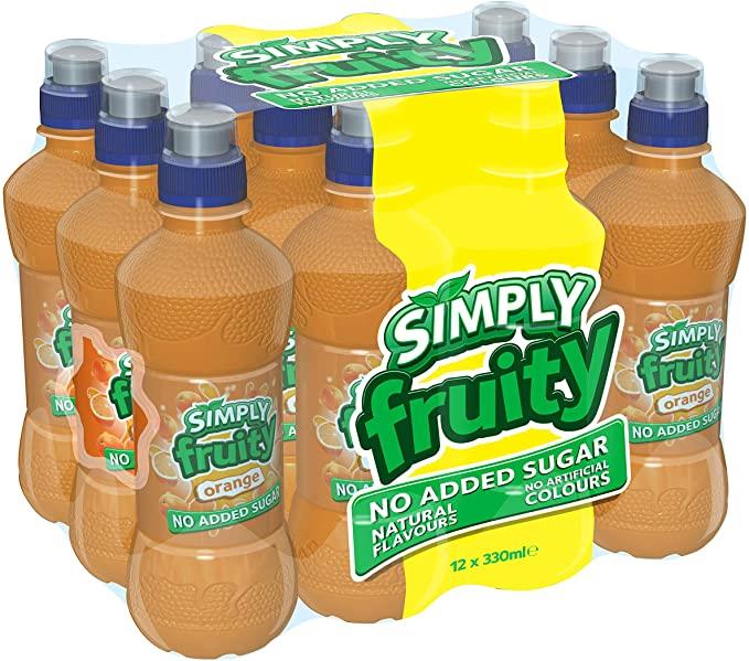 Simply Fruity Orange Drink 330ml - Case of 12