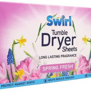 Swirl Spring Fresh Tumble Dryer Sheets 3packs x 35 Sheets