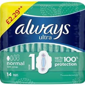 Always Ultra Pads Normal with Wings 14 Pads