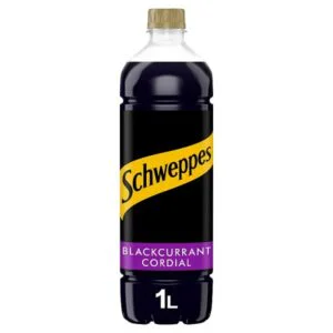 Schweppes Blackcurrant Flavour Cordial 1 Litre - 2 Pack