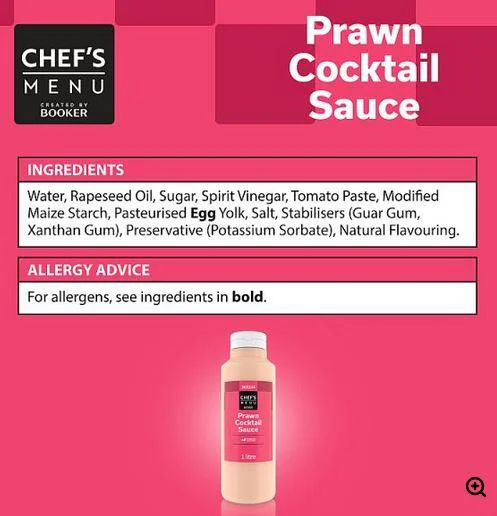 Chef's Menu Prawn Cocktail Sauce 1 Litre - Image 2