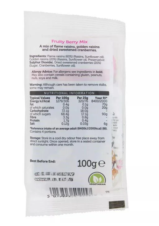 Snacking Essentials Berry Mix 100g - Case of 12 - Image 2