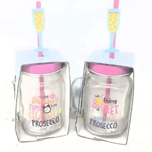 Pop The Prosecco Slogan Glass Drinking Jar (2)