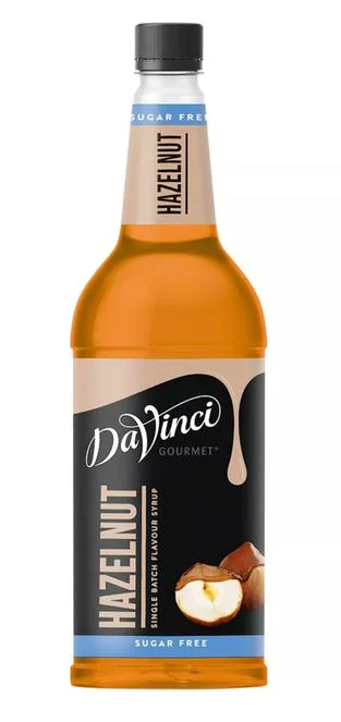 DaVinci Hazelnut Syrup Sugar Free 1 Litre