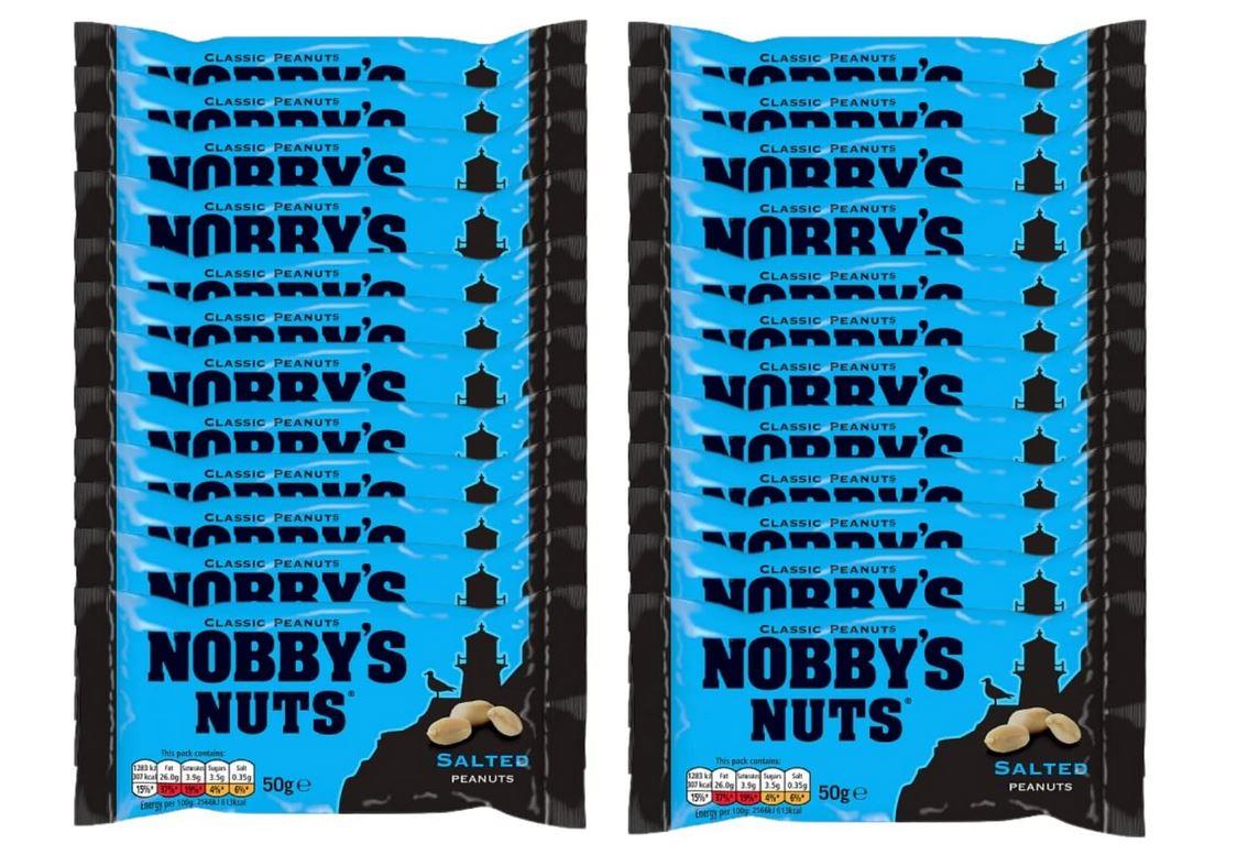 Nobbys Nuts Salted Card 50g - Pack of 24