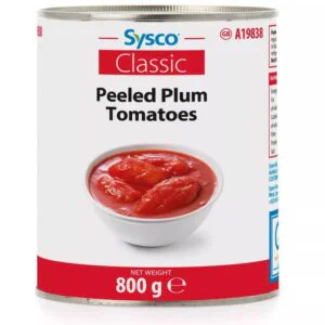 Sysco Classic Peeled Plum Tomatoes in Tomato Juice 800g