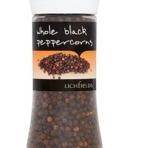 Lichfields Whole Black Peppercorn Grinder 200g