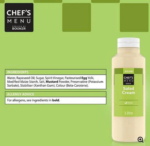 Chef's Menu Salad Cream 1 Litre - Image 2