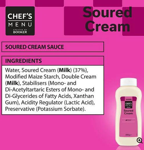 Chef's Menu Soured Cream 890g - Image 2