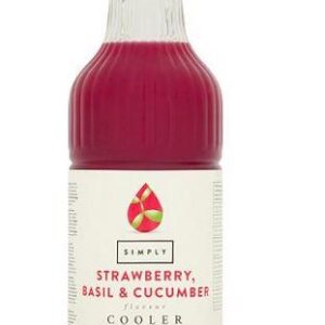 Simply Strawberry, Basil & Cucumber Flavour Cooler 1L
