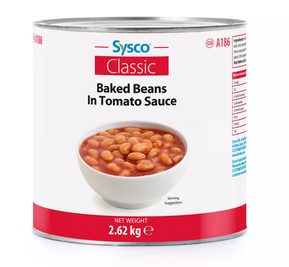 Sysco Classic Baked Beans in Tomato Sauce 2.62kg