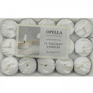 Opella 2 x 15 Tealight Candles Non Frangranced