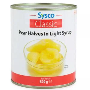 Sysco Classic Pear Halves in Light Syrup 820g