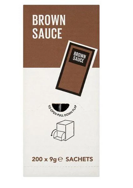 Lichfields Brown Sauce Sachets 200 x 9g