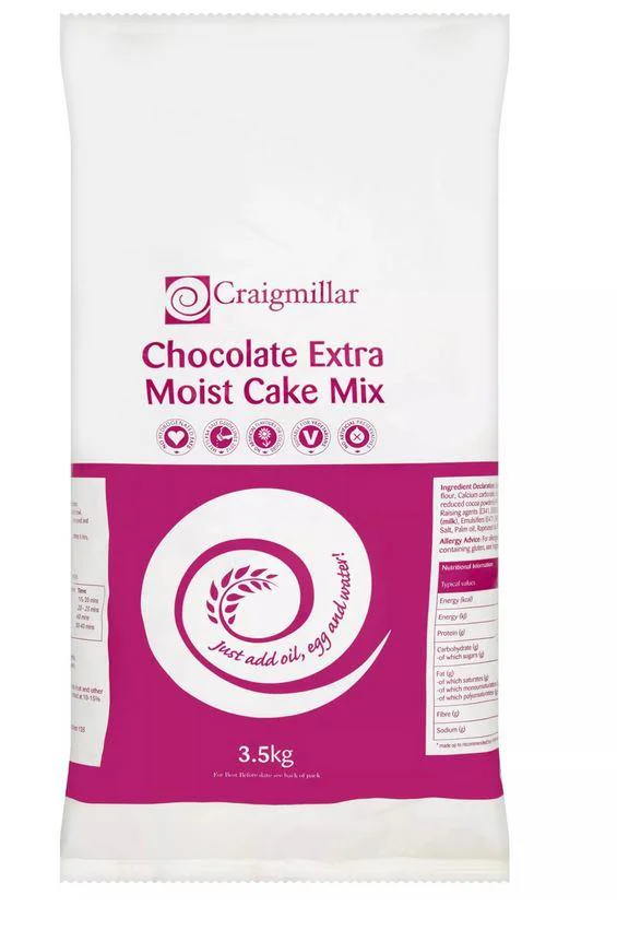 Craigmillar Chocolate Extra Moist Cake Mix 3.5kg
