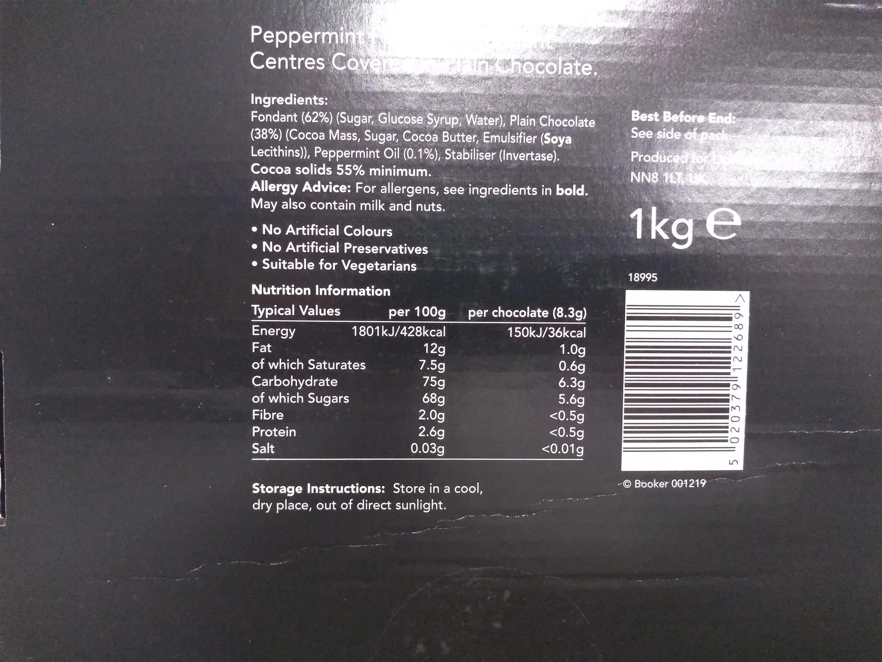 Lichfields Chocolate Mint Cremes 1kg - Image 2