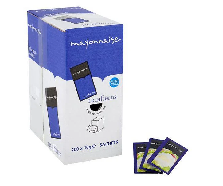 Lichfields Mayonnaise Sachets 9g - Box of 200