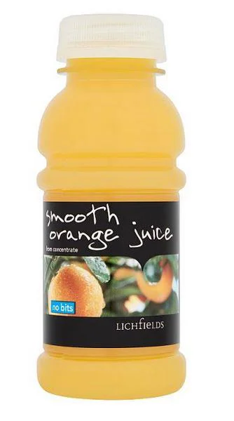 Lichfields Smooth Orange Juice from Concentrate 250ml - Case of 8