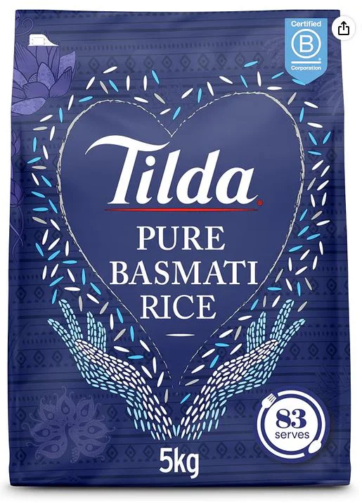 Tilda Pure Basmati Rice, 5kg