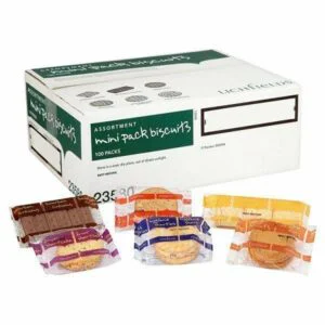 Lichfields Assortment (GREEN) Biscuit Mini Packs - 100 Packs