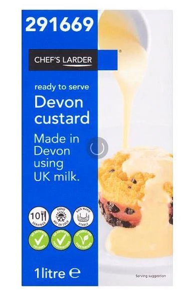Chef's Larder Devon Custard 1 litre