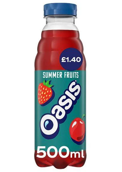 Oasis Summer Fruits 500ml (Price Marked) - Case of 12