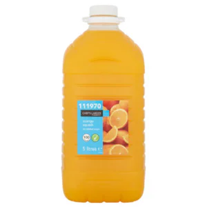 Chef's Larder Orange Squash No Added Sugar 5 Litres