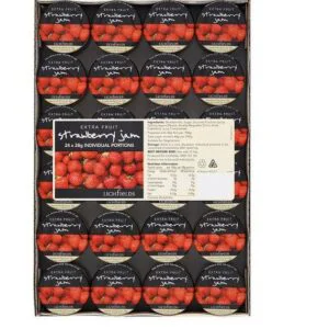 Lichfields Extra Fruit Strawberry Jam 24 x 28g