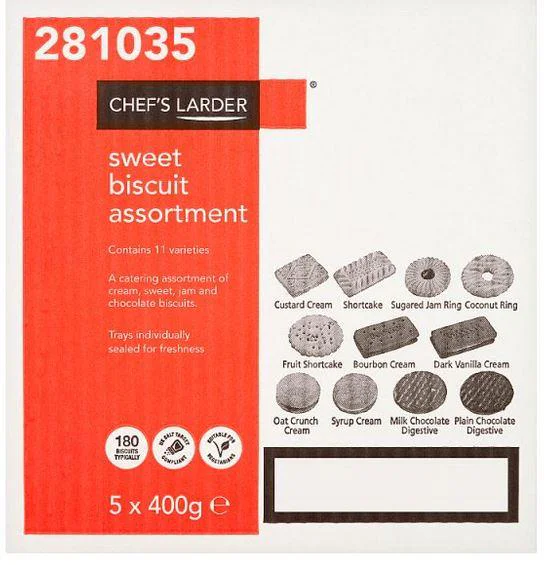 Chef's Larder Sweet Biscuit Assortment 5 x 400g
