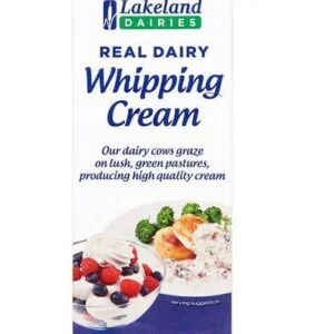 Lakeland Dairies Real Dairy Whipping Cream 1 Litre - Pack of 2