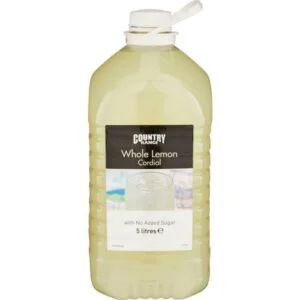 Country Range No Added Sugar Whole Lemon Cordial 1 x 5ltr