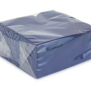 Sysco Classic 2 Ply 40cm Dark Blue Napkins - 6 x 100