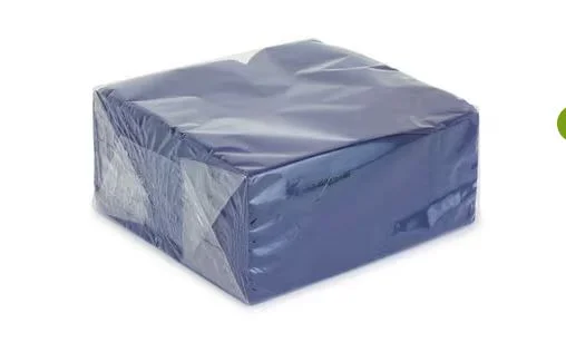 Sysco Classic 2 Ply 40cm Dark Blue Napkins - 6 x 100