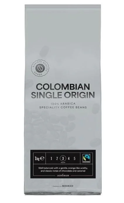 Lichfields Colombian Single Origin 100% Arabica Speciality Coffee Beans 1kg