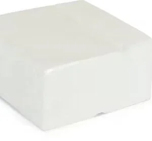 Sysco Classic 2ply 40cm White Napkins - 6 x 100
