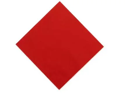 Sysco Classic 2Ply 32cm Red Napkins - 3 x 200